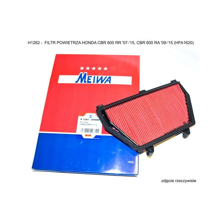 Miw (MEIWA) filtr powietrza honda cbr 600 rr '07-'15, cbr 600 ra '09-'15 (HFA1620) (10) (na zamówienie)