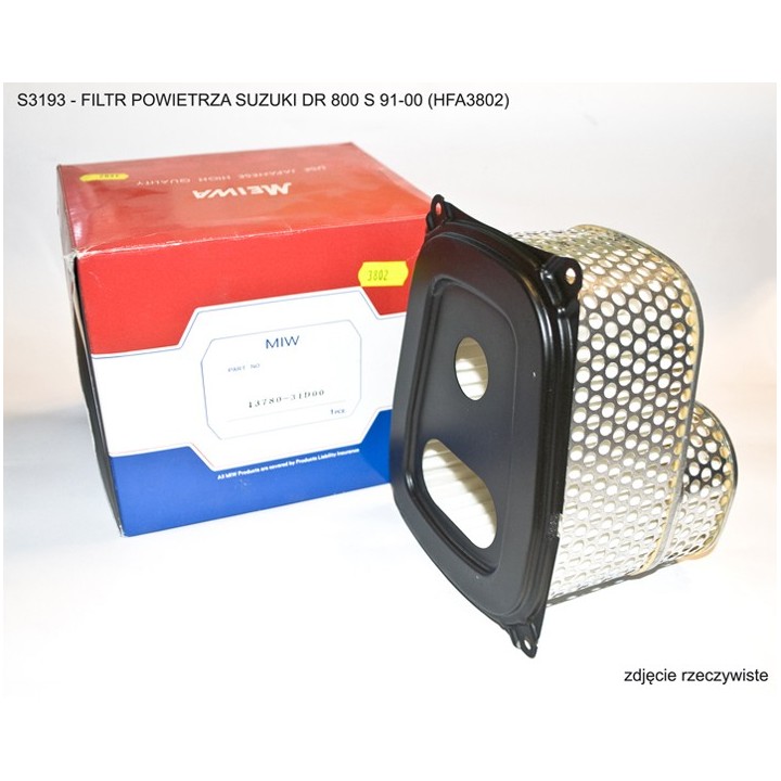 Miw (MEIWA) filtr powietrza suzuki dr 800 s 91-00 (HFA3802)