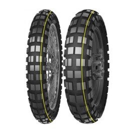 MITAS OPONA 110/80B19 E-10 59T TL DAKAR (ŻÓŁTY PASEK) PRZÓD DOT 04-05/2023 (24443) wycofane
