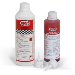 BMC zestaw płyny (oleje) do czyszczenia / mycia / nasączania filtrów powietrza (complete washing kit, detergent+oil BOTTLE)250M…