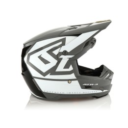 6D HELMETS KASK CROSS/ENDURO MODEL ATR-3 HEX GLOSS WHITE - 59 CM )
