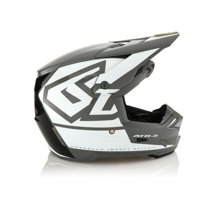 6D HELMETS KASK CROSS/ENDURO MODEL ATR-3 HEX GLOSS WHITE - 59 CM )