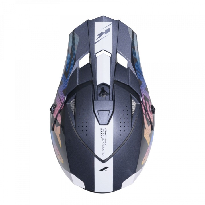 KENNY RACING KASK CROSS/ENDURO MODEL TRACK GRAPHIC ZOOM BLACK - 64 CM )