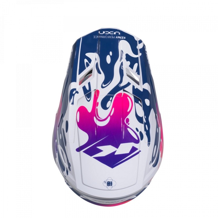 KENNY RACING KASK CROSS/ENDURO MODEL PERFORMANCE ERT GRAPHIC FLUID - 62 CM )