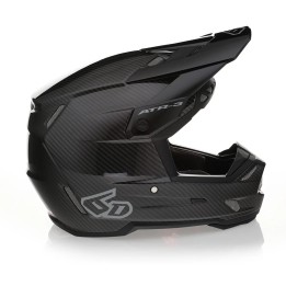 6D HELMETS KASK CROSS/ENDURO MODEL ATR-3 SOLID GLOSS BLACK FIM (FRHPhe-02) - 58 CM )