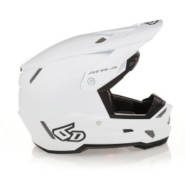 6D HELMETS KASK CROSS/ENDURO MODEL ATR-3 SOLID GLOSS WHITE FIM (FRHPhe-02) - 58 CM )