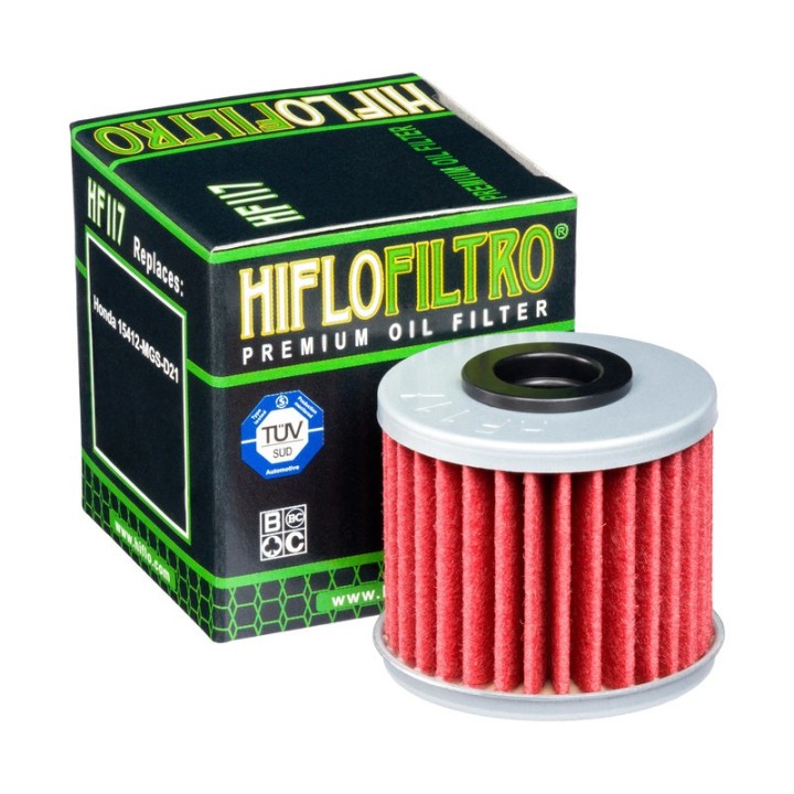 HIFLO filtr oleju hf 117 honda NC700S dct 12-14, 750S/X dct 14-23, 750 intergra dct 14-20, CRF1000/1100 africa twin dct 16-24 (…