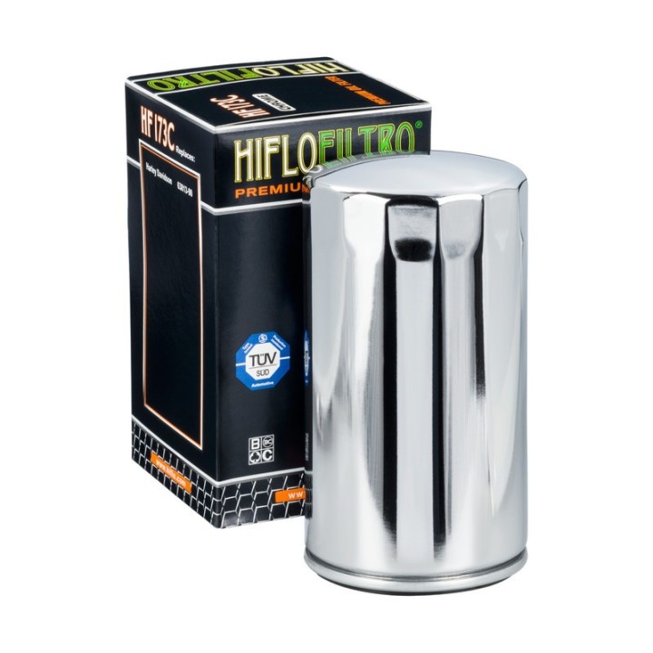 HIFLO filtr oleju hf 173C harley-davidson evo (chromowany) (20)