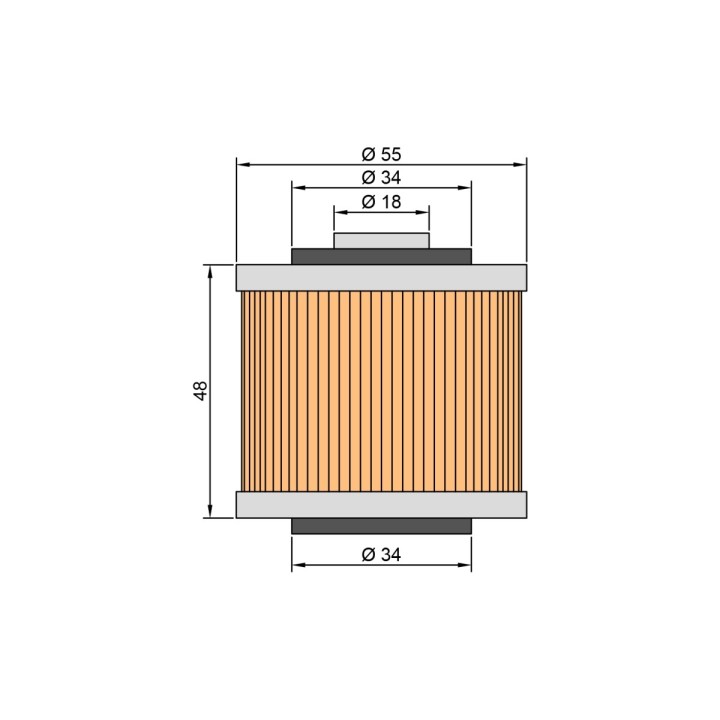 Twin air filtr oleju hf 145 yamaha xt/xv/xvs/tdm (50)