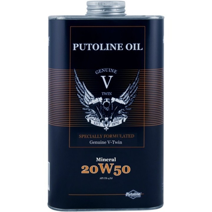 Filtry PUTOLINE olej silnikowy 1 l genuine v-twin mineral 20W50 1L (akc)