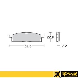 PROX klocki hamulcowe KH119 yamaha yz 80/85 '93-19, yz 65 '19-20, ttr 125 '00-18 przód