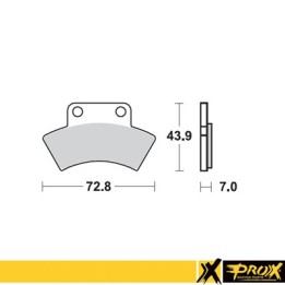 PROX klocki hamulcowe KH232 polaris scrambler / sportsman 400 '94-97 tył (10)
