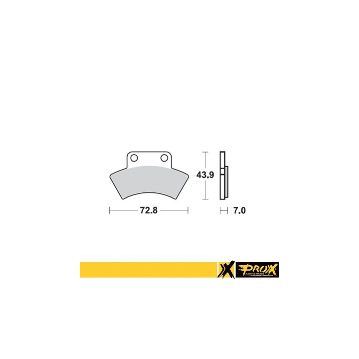PROX klocki hamulcowe KH232 polaris scrambler / sportsman 400 '94-97 tył (10)