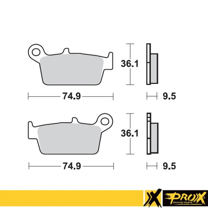 PROX klocki hamulcowe KH131 honda cr 125/250/500 '87-01, yamaha yz 125/250 '98-02 (10)