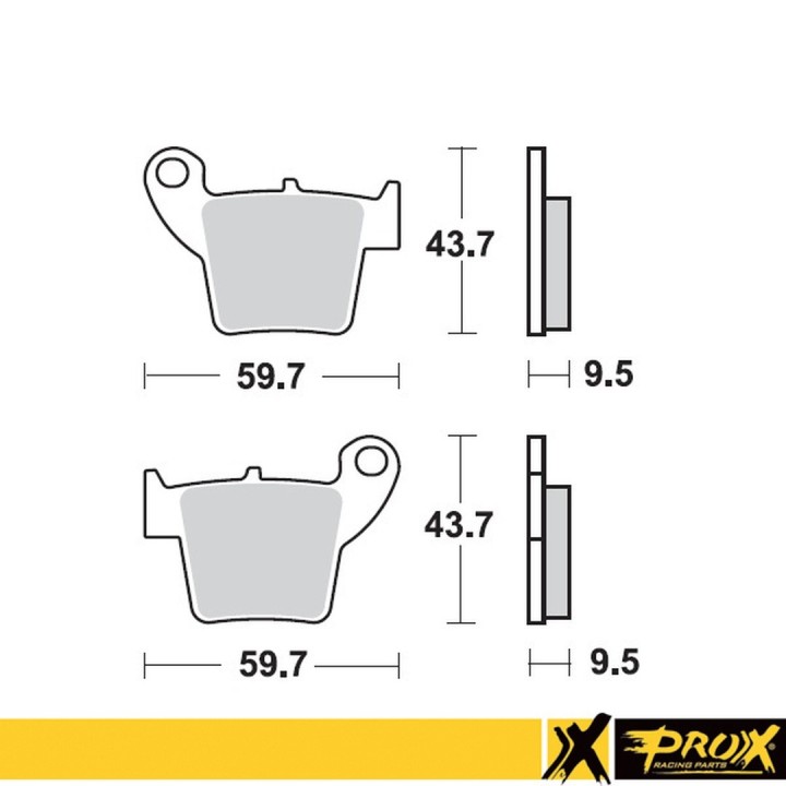 PROX klocki hamulcowe KH346 honda cr/crf tył (10)