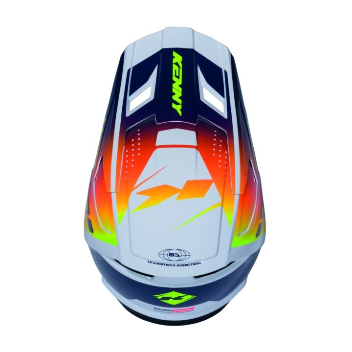 KENNY RACING KASK CROSS/ENDURO PERFORMANCE ERT GRAPHIC NAVY ORANGE RACING SPE