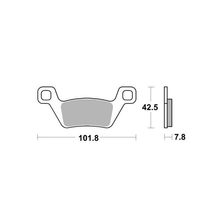 SBS klocki hamulcowe KH600 off-road sinter przód kymco mxu 500 '09-'14, mxu 550 '10-'21, mxu/uxv 700 '13-'21