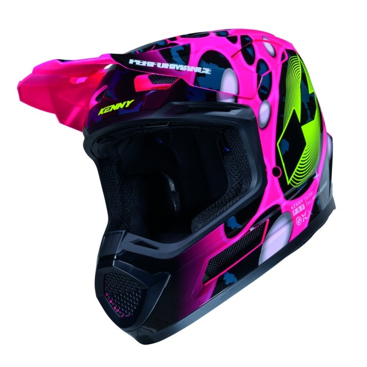 KENNY RACING KASK CROSS/ENDURO PERFORMANCE ERT GRAPHIC + POP SYSTEM