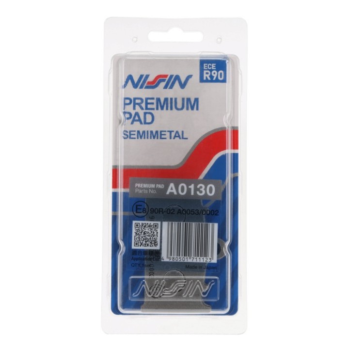 NISSIN klocki hamulcowe KH158 premium semi-metallic (spiek metaliczny) (ece R90) (made in japan) (2P-214NS)
