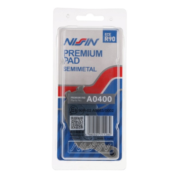 NISSIN klocki hamulcowe KH174 premium semi-metallic (spiek metaliczny) (ece R90) (made in japan) (2P-244NS)