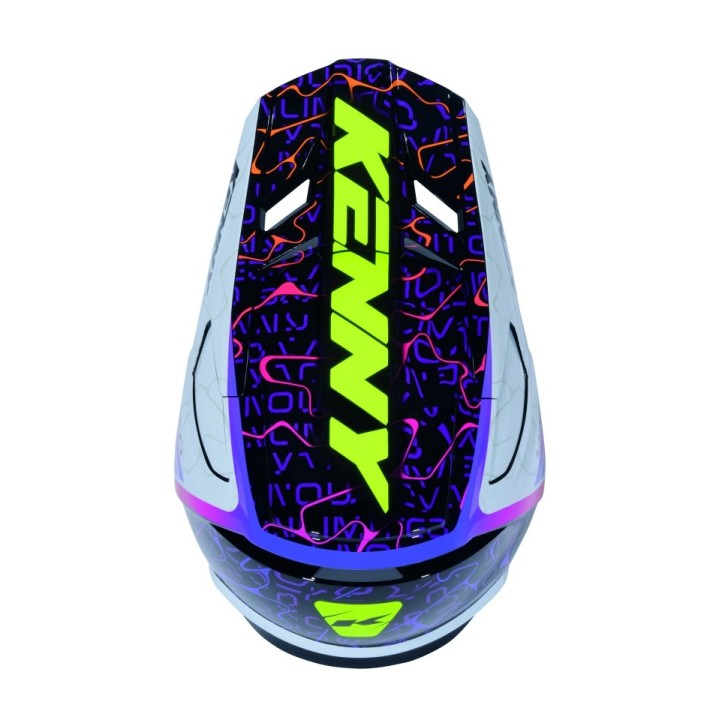 KENNY RACING KASK CROSS/ENDURO PERFORMANCE ERT GRAPHIC + WAVE BLACK WHITE