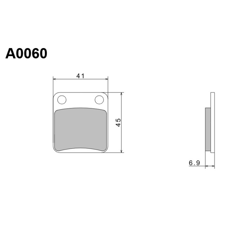 NISSIN klocki hamulcowe KH54 / KH257 premium semi-metallic (spiek metaliczny) (ece R90) (made in japan) (2P-206GS)