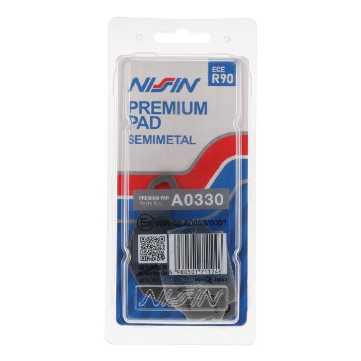 NISSIN klocki hamulcowe KH67 premium semi-metallic (spiek metaliczny) (ece R90) (made in japan) (2P-236NS)