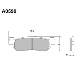 NISSIN klocki hamulcowe KH275 premium semi-metallic (spiek metaliczny) (ece R90) (made in japan) (2P-266NS)