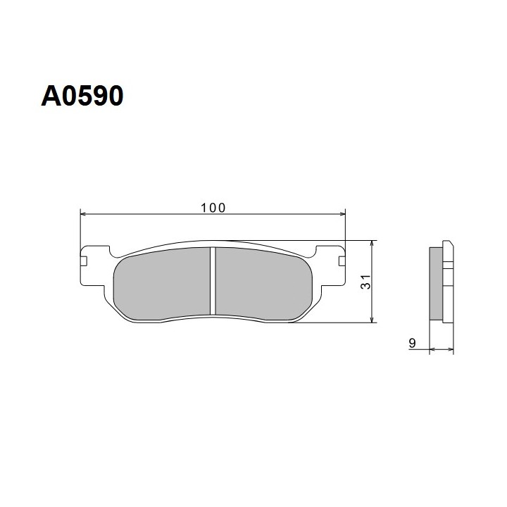 NISSIN klocki hamulcowe KH275 premium semi-metallic (spiek metaliczny) (ece R90) (made in japan) (2P-266NS)