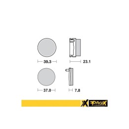 PROX klocki hamulcowe KH155 yamaha yfs 200 blaster '91-'02 tył (10)