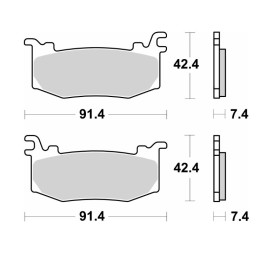 SBS KLOCKI HAMULCOWE KH RACING DUAL SINTER - bok@olekmotocykle.pl)