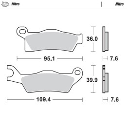 MOTO-MASTER klocki hamulcowe KH617 nitro sinter