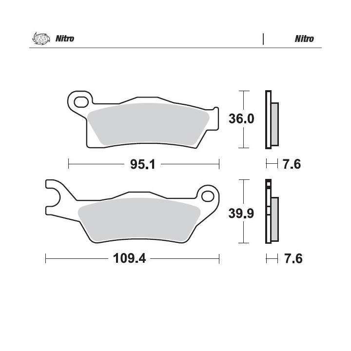 MOTO-MASTER klocki hamulcowe KH617 nitro sinter