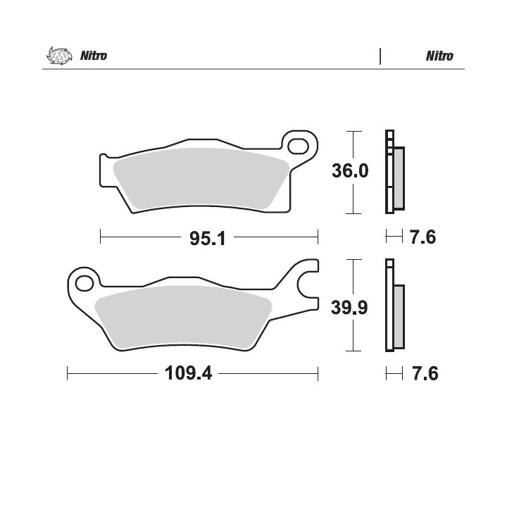 MOTO-MASTER klocki hamulcowe KH618 nitro sinter