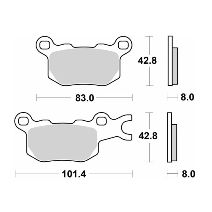 SBS klocki hamulcowe KH684 off-road sinter