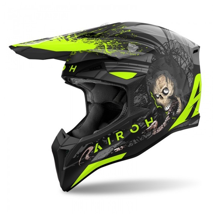 AIROH KASK CROSS / ENDURO / ATV / QUAD WRAAAP DARKNESS
