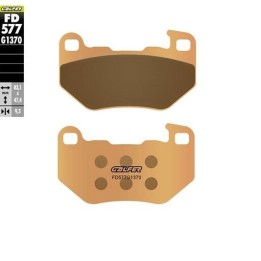 GALFER klocki hamulcowe spiek metaliczny (złote) street tył harley davidson xl 883 superlow '08-'14; rh 1250 sposter s '21-'23