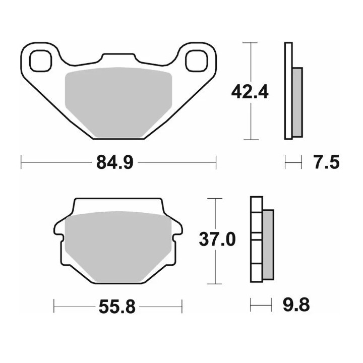 SBS klocki hamulcowe KH067 off-road sinter