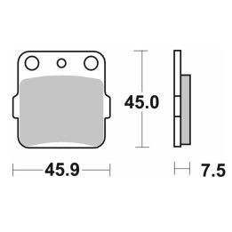 SBS klocki hamulcowe KH084 off-road carbon
