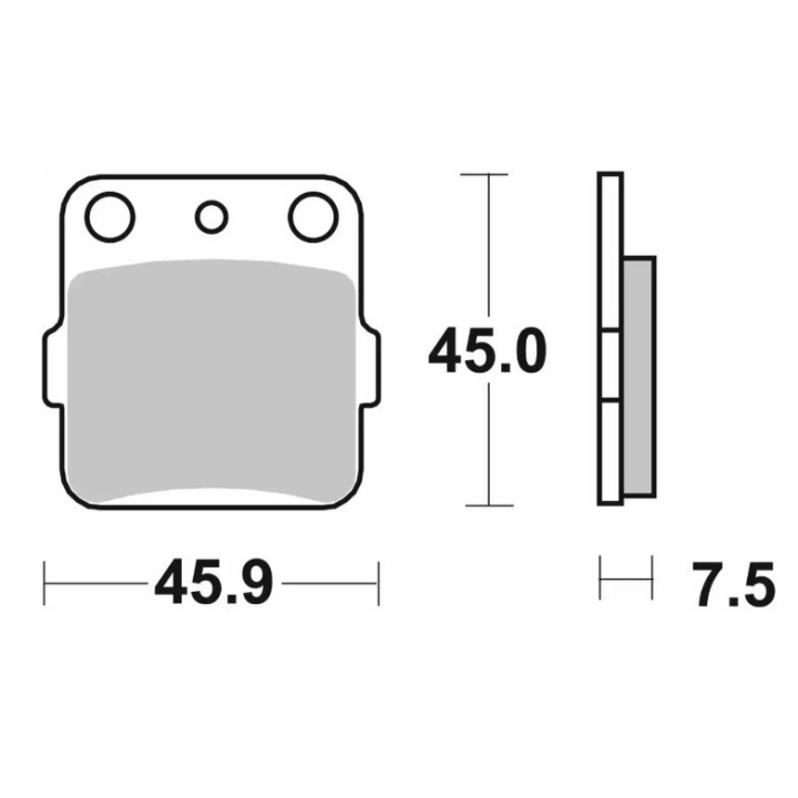 SBS klocki hamulcowe KH084 off-road carbon