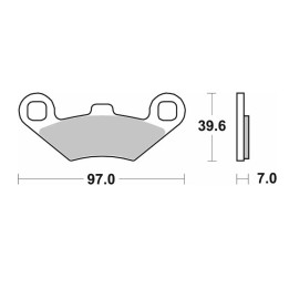 SBS klocki hamulcowe KH159 off-road sinter