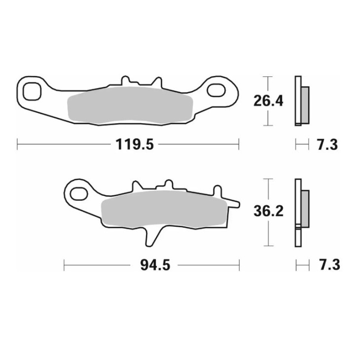 SBS klocki hamulcowe KH258 off-road sinter