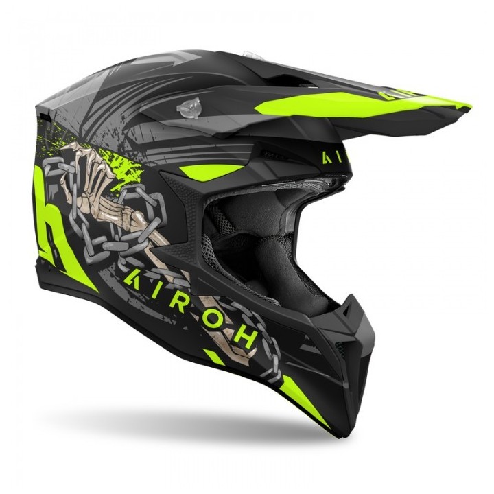 AIROH KASK CROSS / ENDURO / ATV / QUAD WRAAAP DARKNESS