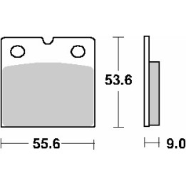 SBS klocki hamulcowe KH18 street ceramic