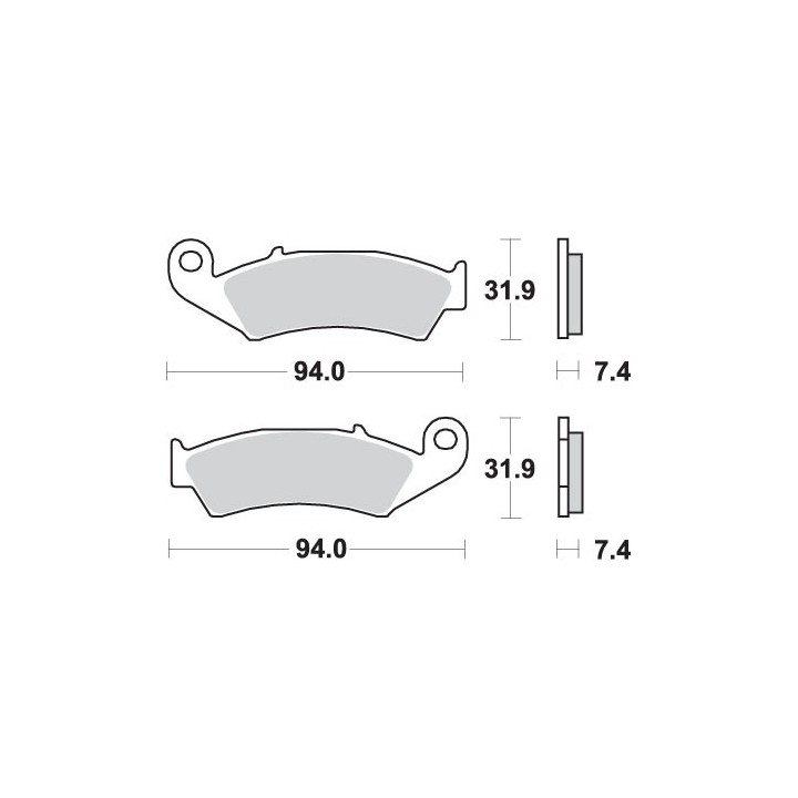 SBS klocki hamulcowe KH125 off-road sinter