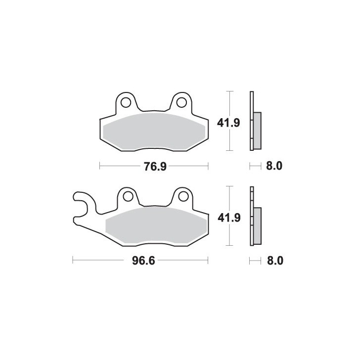 SBS klocki hamulcowe KH135 / KH214 off-road racing sinter