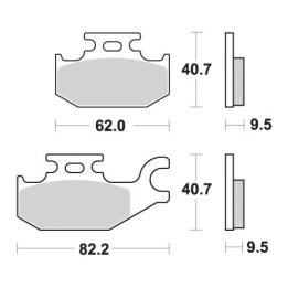 SBS klocki hamulcowe KH307 off-road sinter