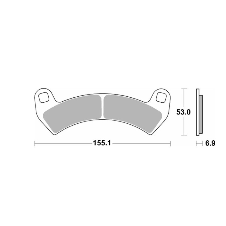 SBS klocki hamulcowe KH680 off-road sinter