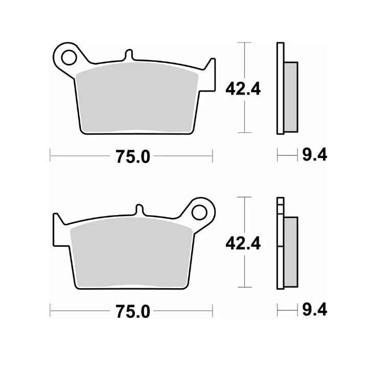 SBS klocki hamulcowe KH697 street standart ceramic tył swm ace of spades '18-'21, rs r '18-'20