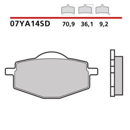 BREMBO 2026/05 klocki hamulcowe KH101 off road sinter sd (spiek metaliczny) (ece R90)